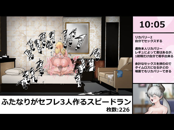 ｜女の子にちんちん生やしてセフレ3人作るスピードラン 226枚❤白土海