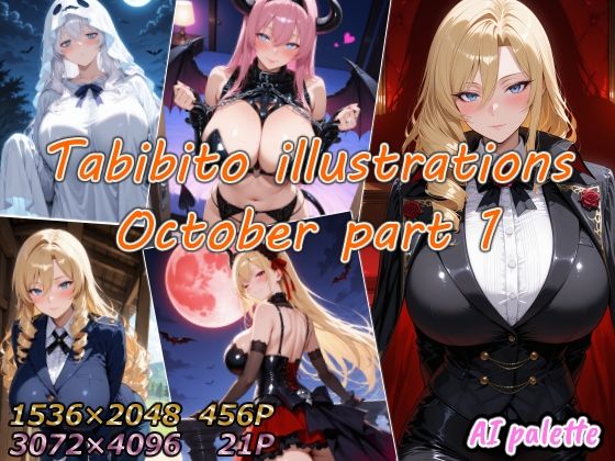 ｜Tabibito illustrations October part 1❤AIPalette