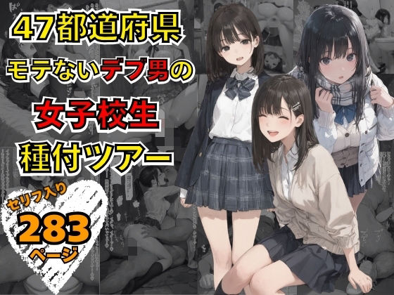 ｜47都道府県 デブ男の女子校生種付ツアー❤まんチカン