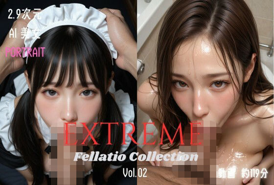 ｜2.9次元AI美女 PORTRAIT EXTREME Fellatio Collection VOL.02 AI SEX 動画集❤KEI diffusion