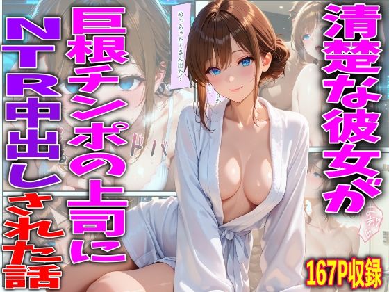 ｜清楚な彼女が巨根チンポの上司にNTR中出しされた話❤FabLab