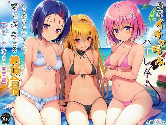 ｜濃厚イチャらぶハーレム！とらぶるヒロインが愛を共有する絶頂合宿【モモ・大人ヤミ・春菜編】❤Velvet House