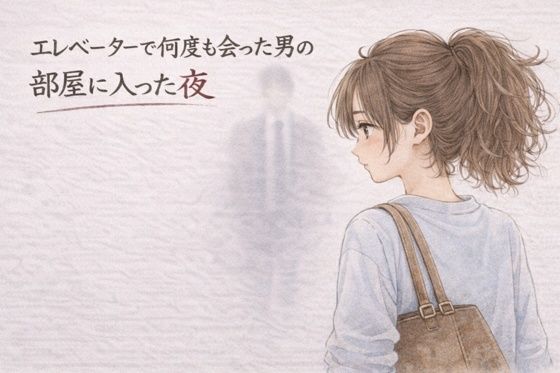 ｜エレベーターで何度も会った男の部屋に入った夜 ―そのままの夜―❤夜の灯る部屋